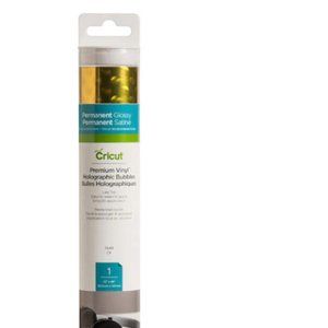Cricut Premium Vinyl Holographic Bubbles - Gold - NWT